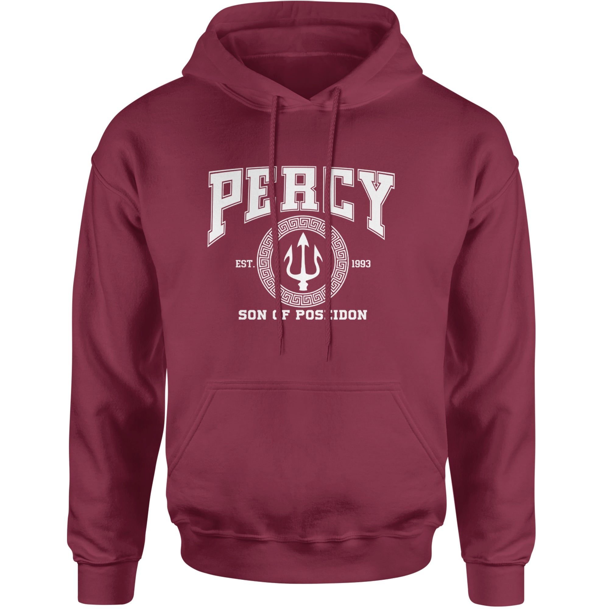 Percy Son Of Poseidon Sea God Adult Hoodie Sweatshirt Maroon
