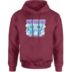 67 Six Seven Meme Kawaii Cloud Adult Hoodie Sweatshirt Maroon