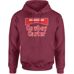 Cowboy Karter Country Act Two Adult Hoodie Sweatshirt Maroon