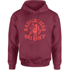 Radicalized by Basic Decency Dove Protest Statement Adult Hoodie Sweatshirt Maroon
