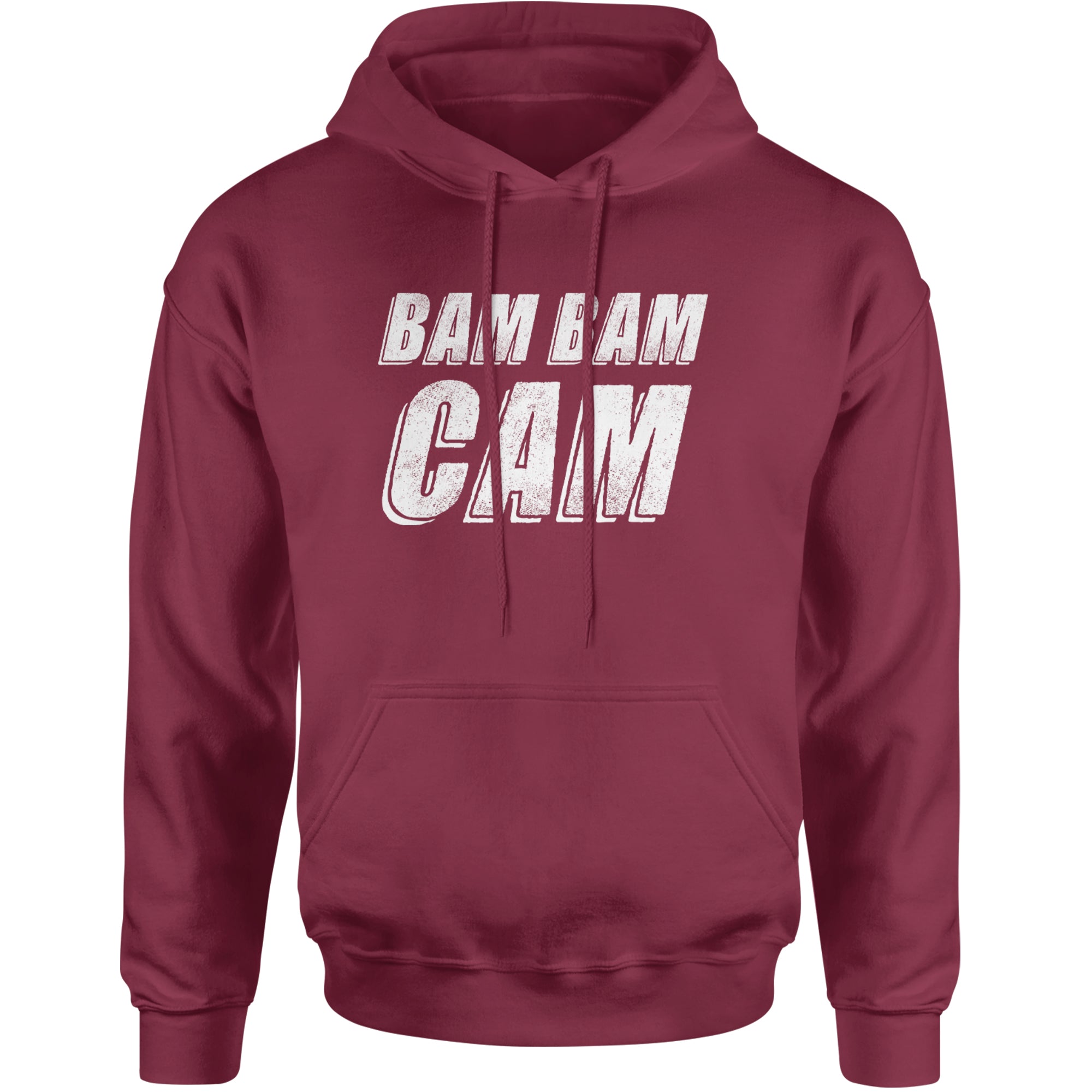 Bam Bam Cam Adult Hoodie Sweatshirt Maroon