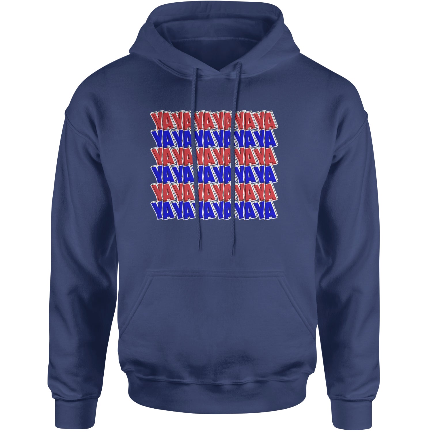 YaYaYa YaYa Cowboy Adult Hoodie Sweatshirt Navy Blue