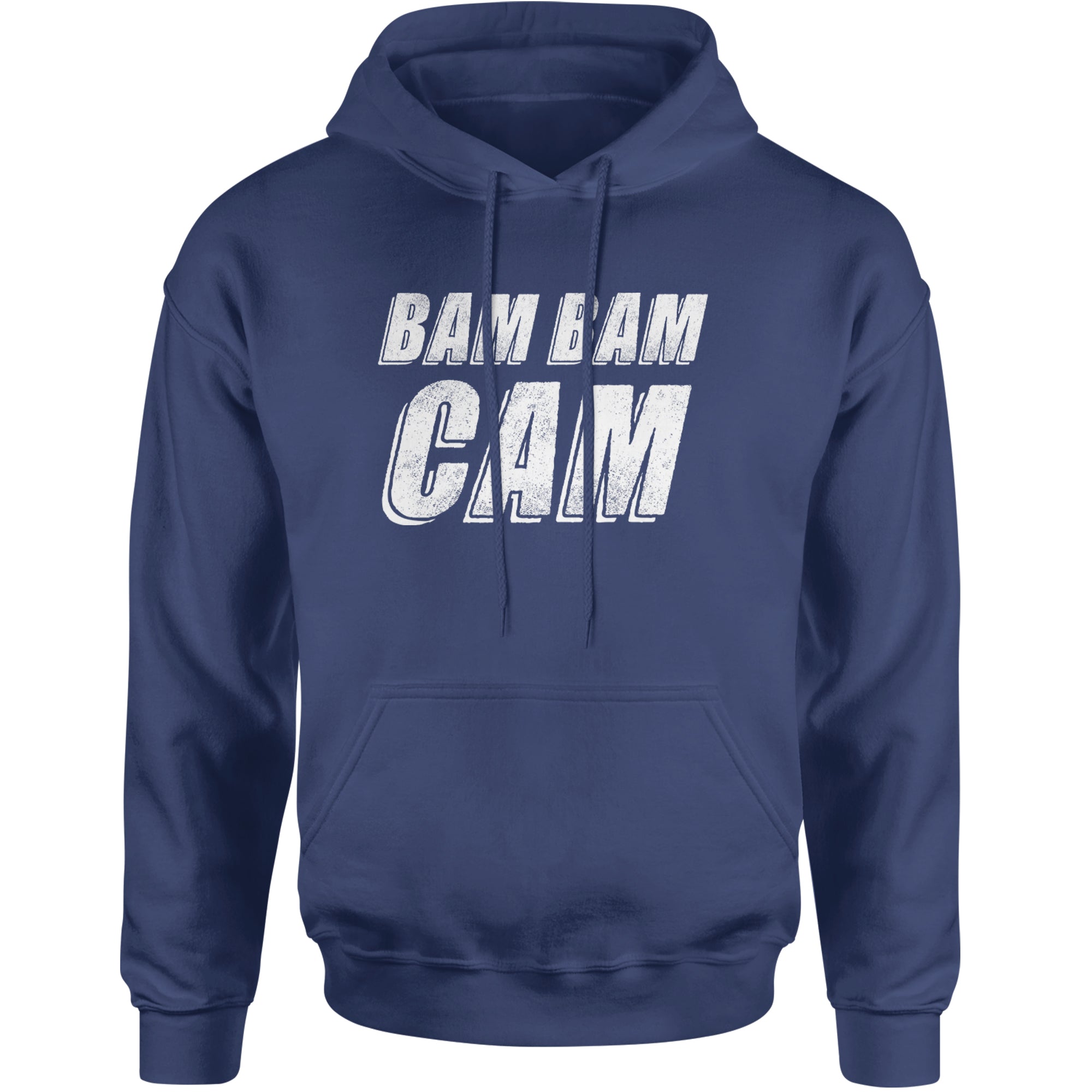 Bam Bam Cam Adult Hoodie Sweatshirt Navy Blue