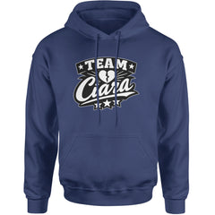 Team Ciara Scamanda Broken Heart Adult Hoodie Sweatshirt Navy Blue