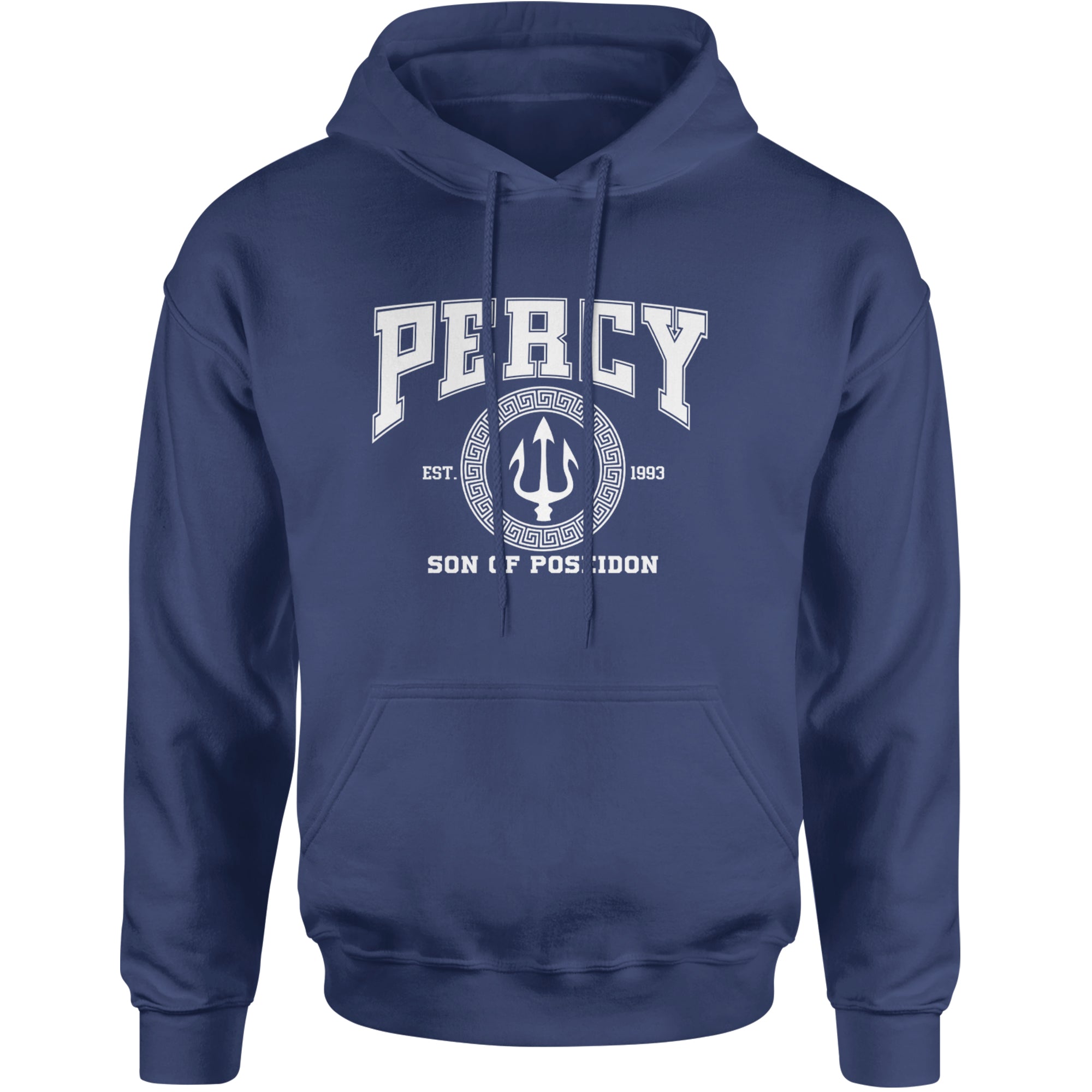 Percy Son Of Poseidon Sea God Adult Hoodie Sweatshirt Navy Blue