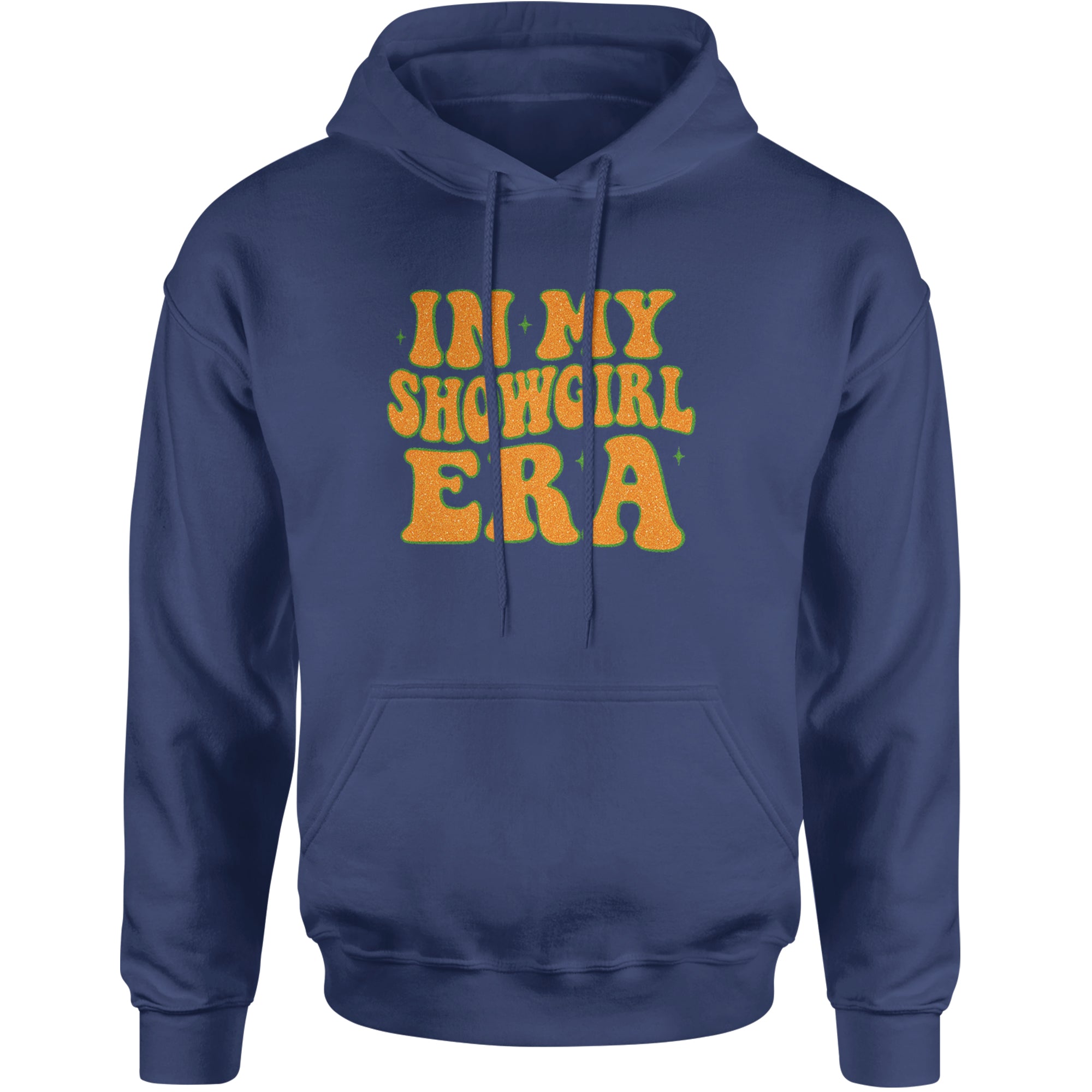 In My Showgirl Era Retro Adult Hoodie Sweatshirt Navy Blue