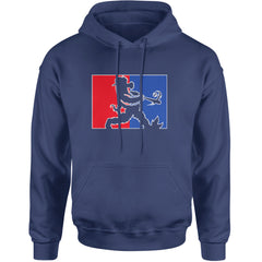 Batter Up Philly Baseball Phan Adult Hoodie Sweatshirt Navy Blue