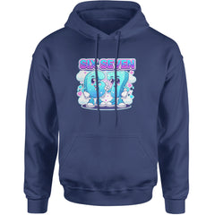 67 Six Seven Meme Kawaii Cloud Adult Hoodie Sweatshirt Navy Blue