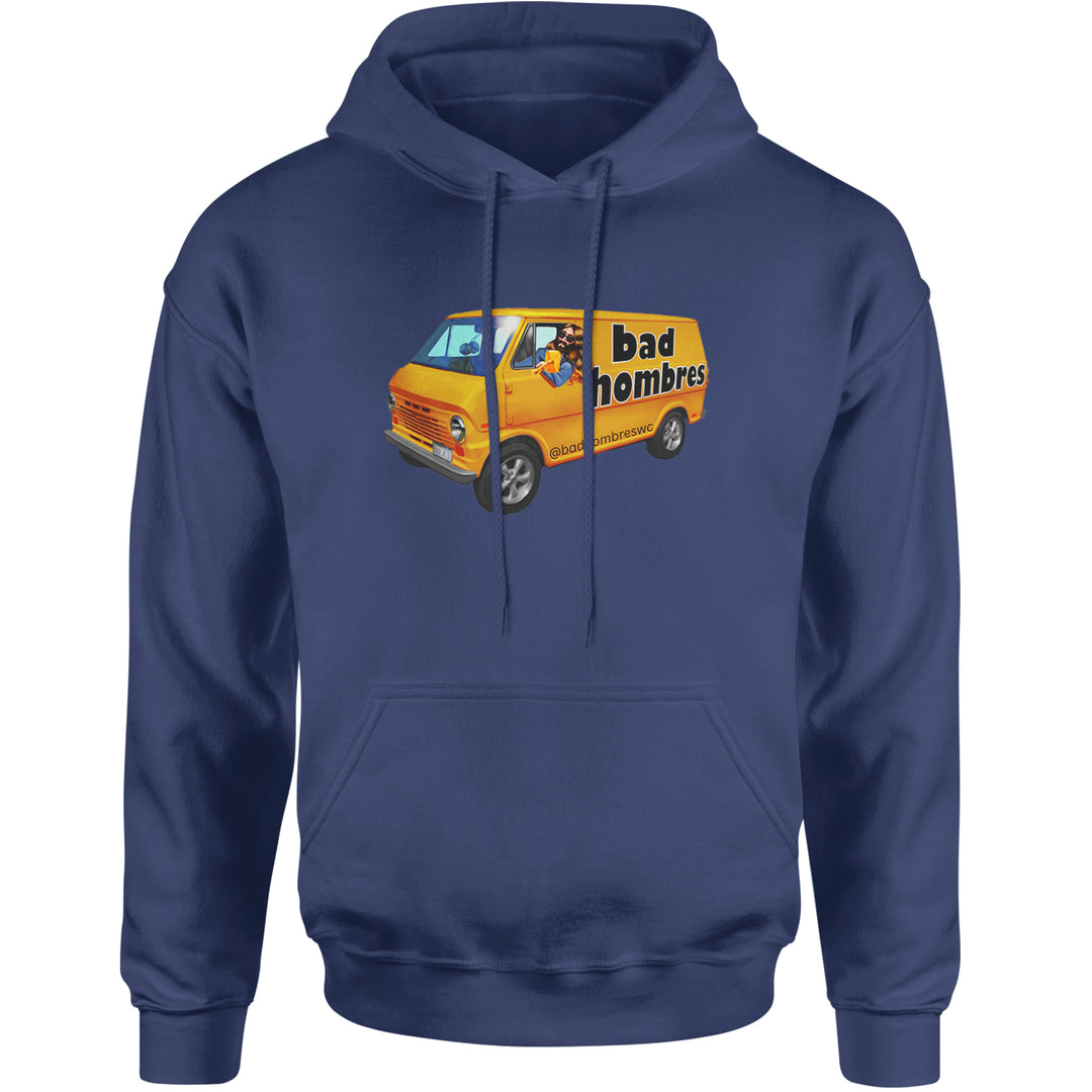 Bad Hombres Van West Chester Band Adult Hoodie Sweatshirt Navy Blue
