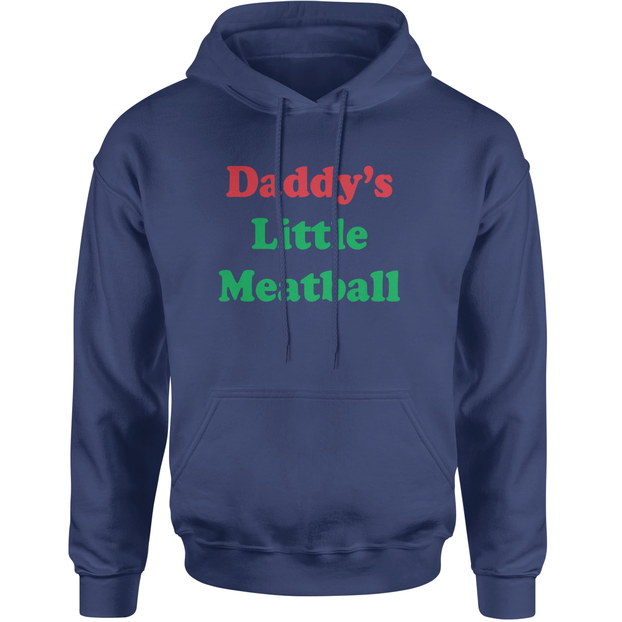 Daddy's Little Meatball Love Island Adult Hoodie Sweatshirt Navy Blue