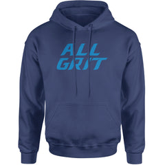 All Grit Detroit Football Adult Hoodie Sweatshirt Navy Blue