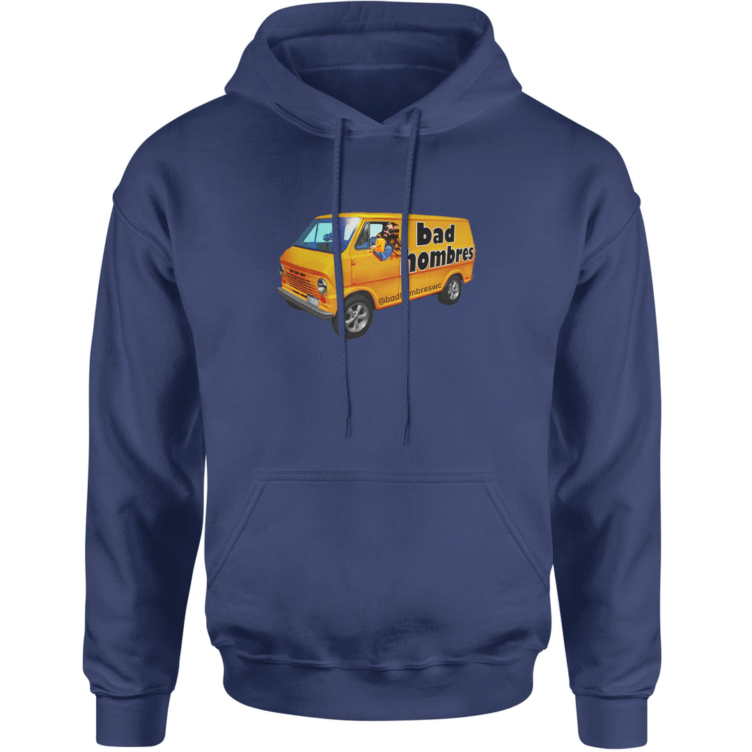 Bad Hombres Van West Chester Band Adult Hoodie Sweatshirt Navy Blue