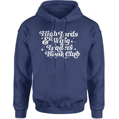 High Lords and Wingleaders Club Romantasy Adult Hoodie Sweatshirt Navy Blue