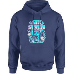 67 Brainrot Meme Slang Adult Hoodie Sweatshirt Navy Blue