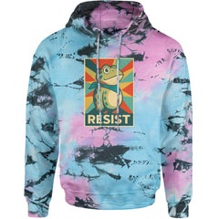 Resist Portland Protest Frog Adult Hoodie Sweatshirt Pacific