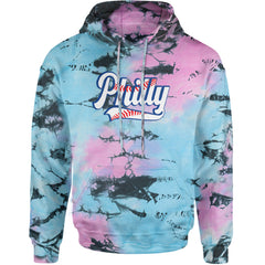 Philly Baseball Stitching Adult Hoodie Sweatshirt Pacific