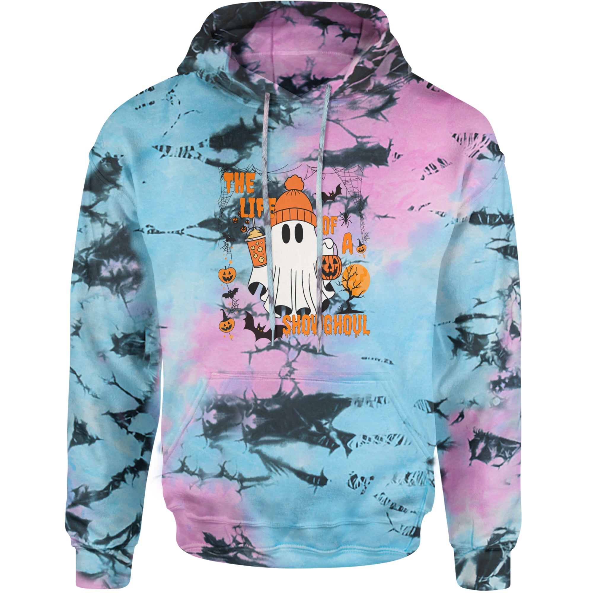 Life of a Showghoul Halloween Showgirl Vibes Adult Hoodie Sweatshirt Pacific
