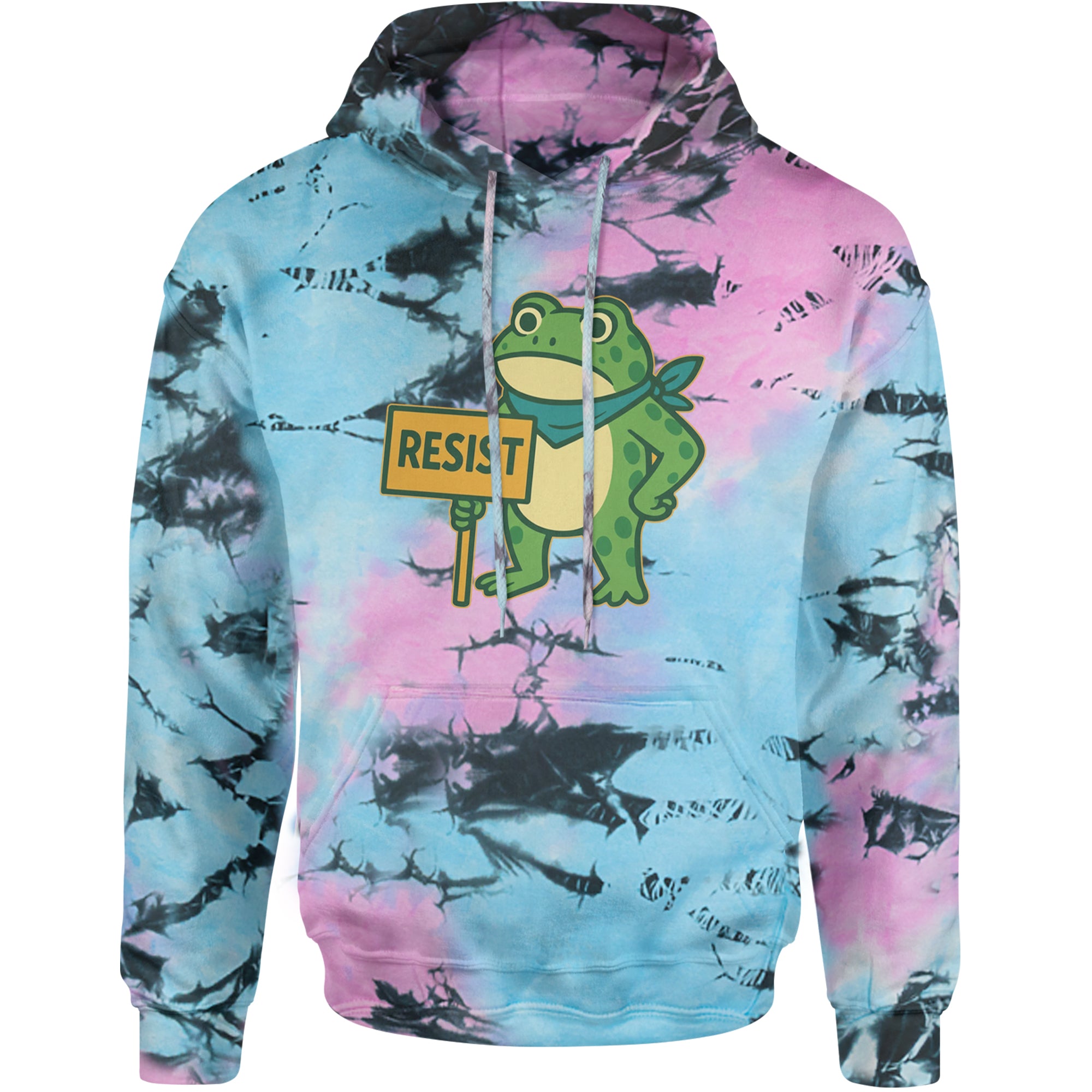 Sign Resist Meme Frog Protest Adult Hoodie Sweatshirt Pacific