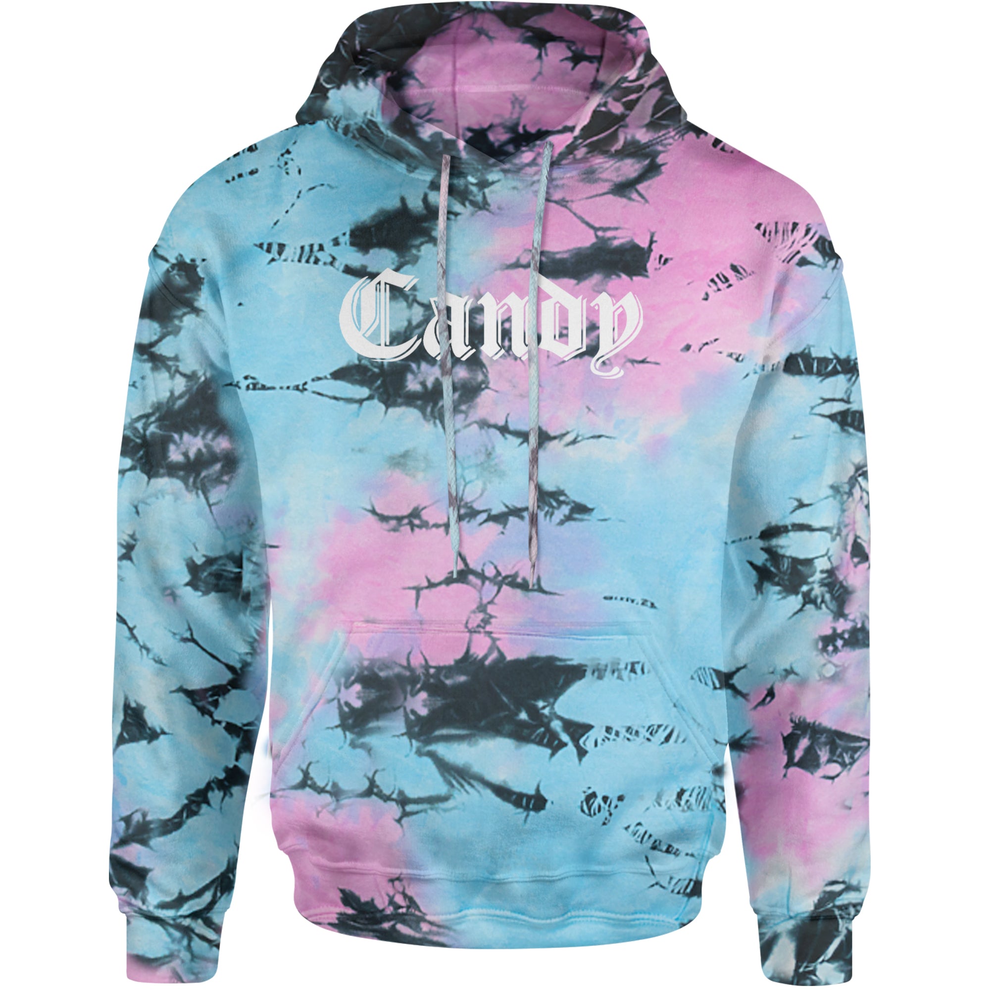 Candy Gothic Lettering Adult Hoodie Sweatshirt Pacific