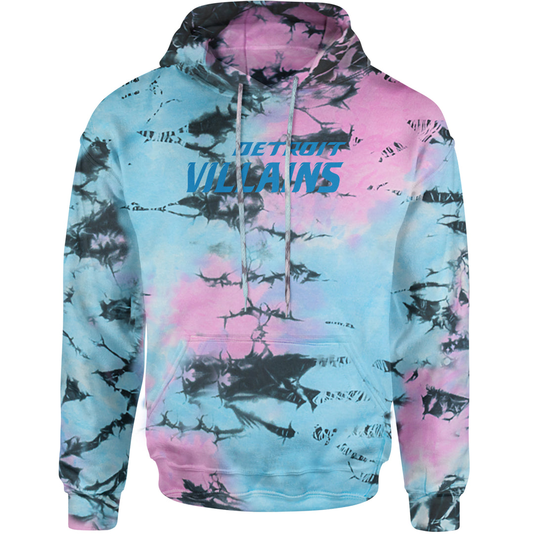 Detroit Villains Grit Football Adult Hoodie Sweatshirt Pacific