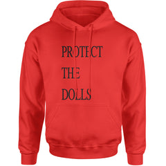 Protect The Dolls Equal Rights Adult Hoodie Sweatshirt Red