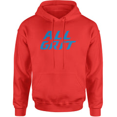 All Grit Detroit Football Adult Hoodie Sweatshirt Red