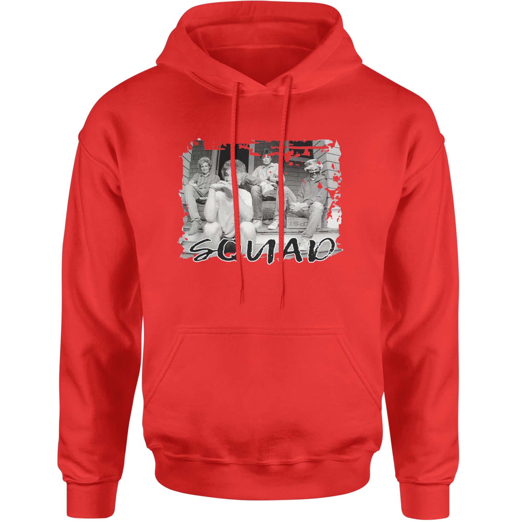 Squad Golden Girls Adult Hoodie Sweatshirt Red