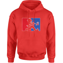 Batter Up Philly Baseball Phan Adult Hoodie Sweatshirt Red