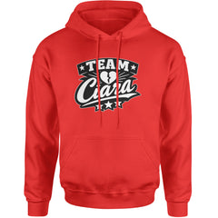Team Ciara Scamanda Broken Heart Adult Hoodie Sweatshirt Red