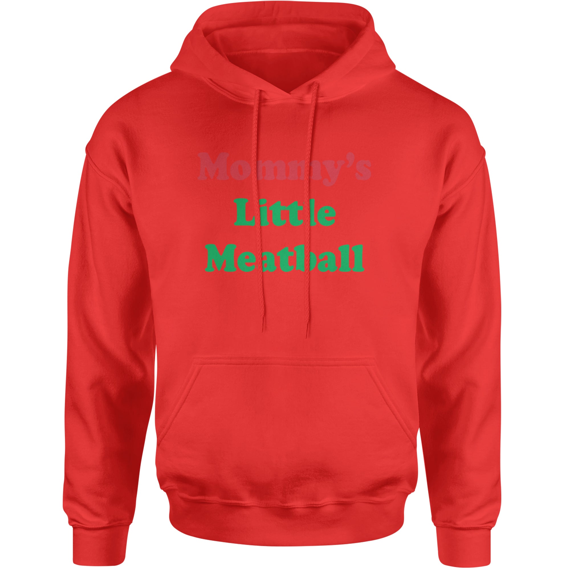 Mommy's Little Meatball Love Island Adult Hoodie Sweatshirt Red
