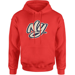 NYC New York City Grunge Street Adult Hoodie Sweatshirt Red