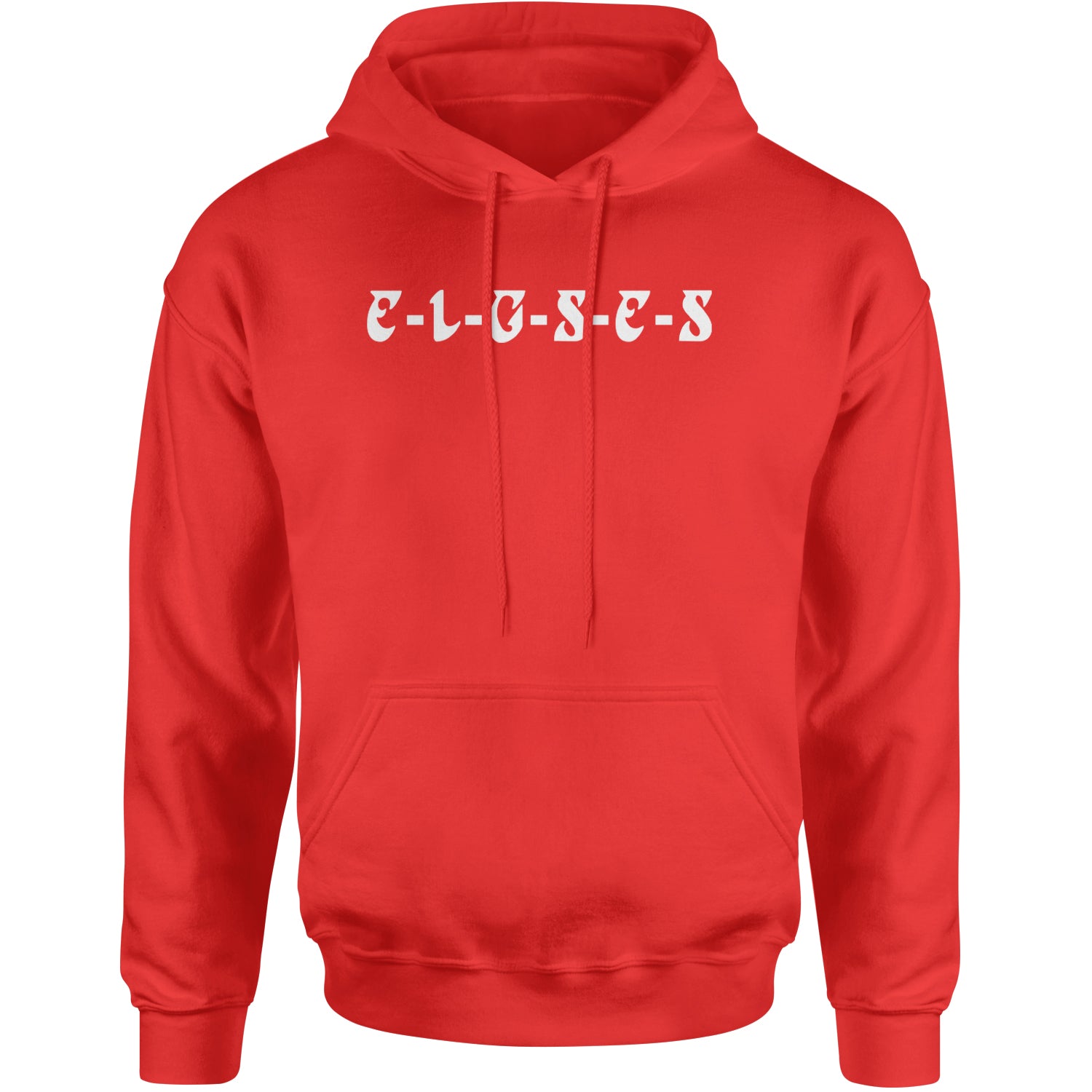 E-L-G-S-E-S Eagles Chant Adult Hoodie Sweatshirt Red