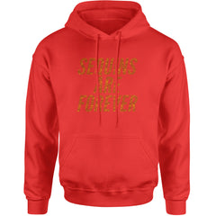 Sequins Are Forever Retro Glam Adult Hoodie Sweatshirt Red