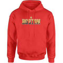 Boston City Pride Irish Adult Hoodie Sweatshirt Red
