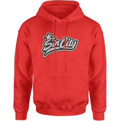 Sin City Vegas Retro Vintage Adult Hoodie Sweatshirt Red