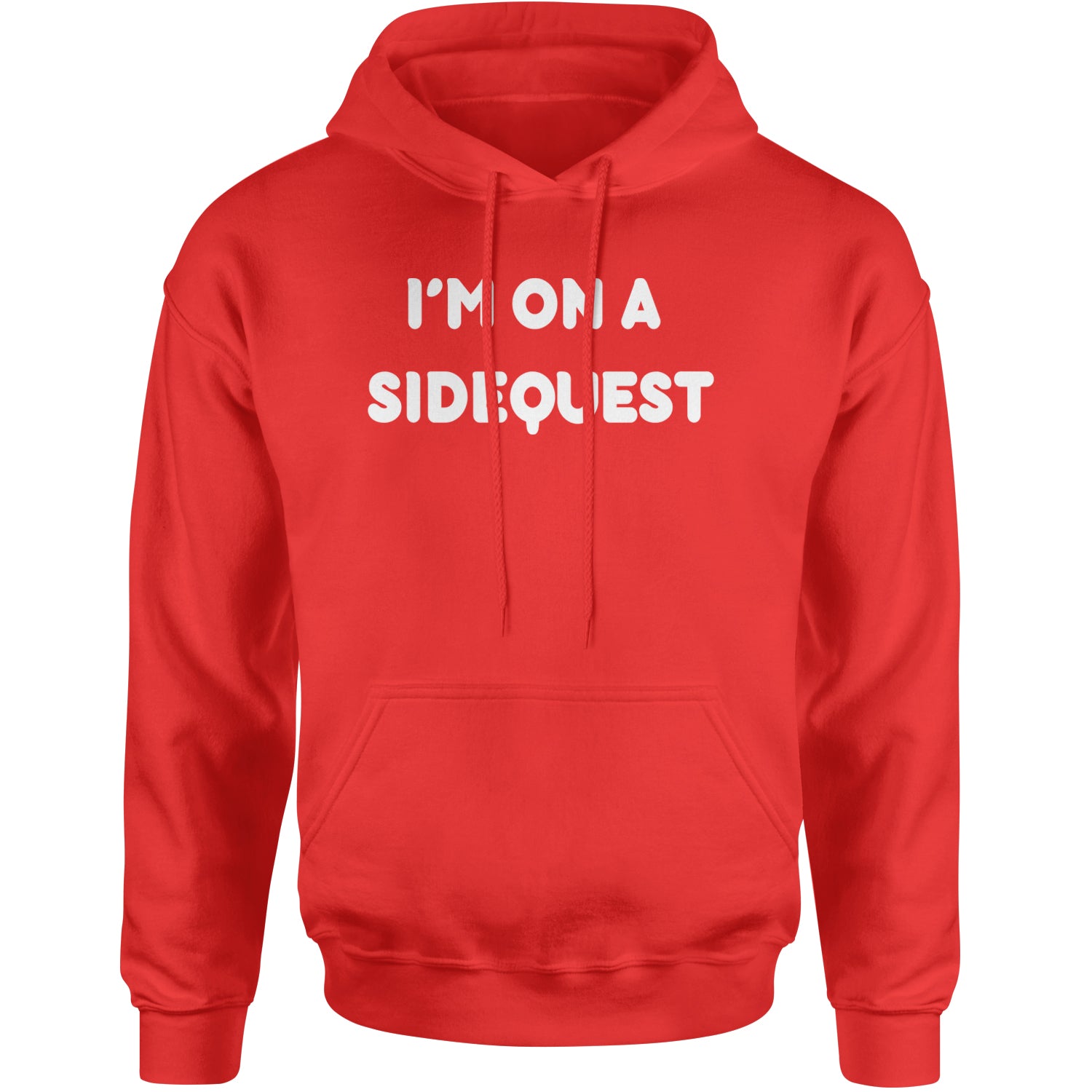 I'm On A Sidequest Festival Rave EDM Adult Hoodie Sweatshirt Red