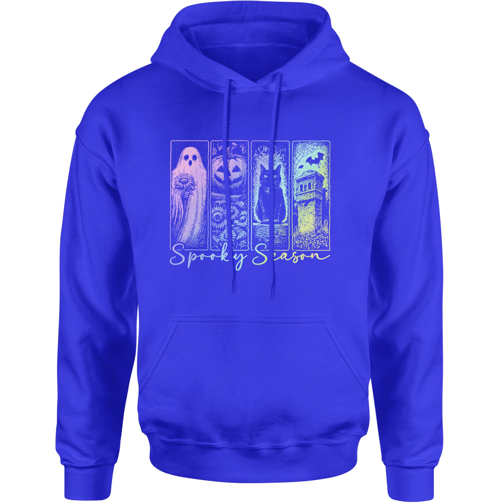 Spooky Season Cute Pastel Halloween Design Adult Hoodie Sweatshirt Royal Blue