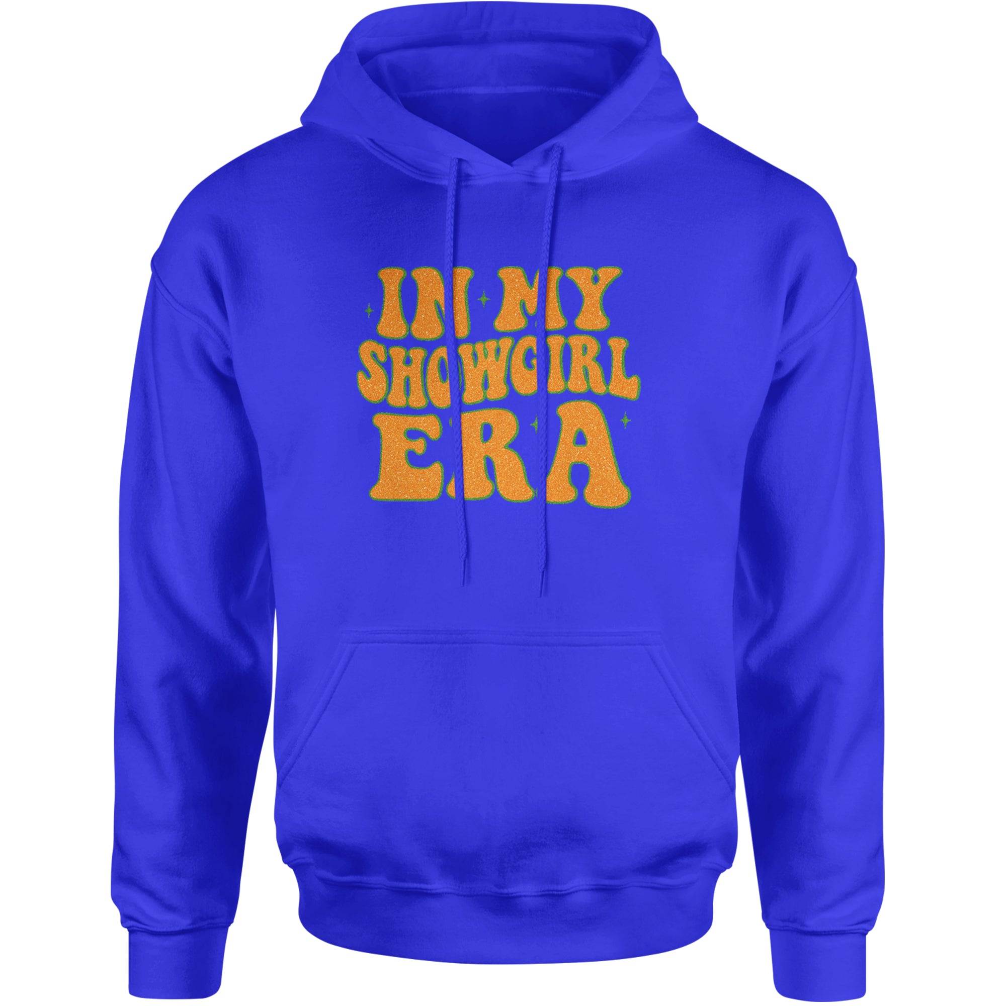 In My Showgirl Era Retro Adult Hoodie Sweatshirt Royal Blue