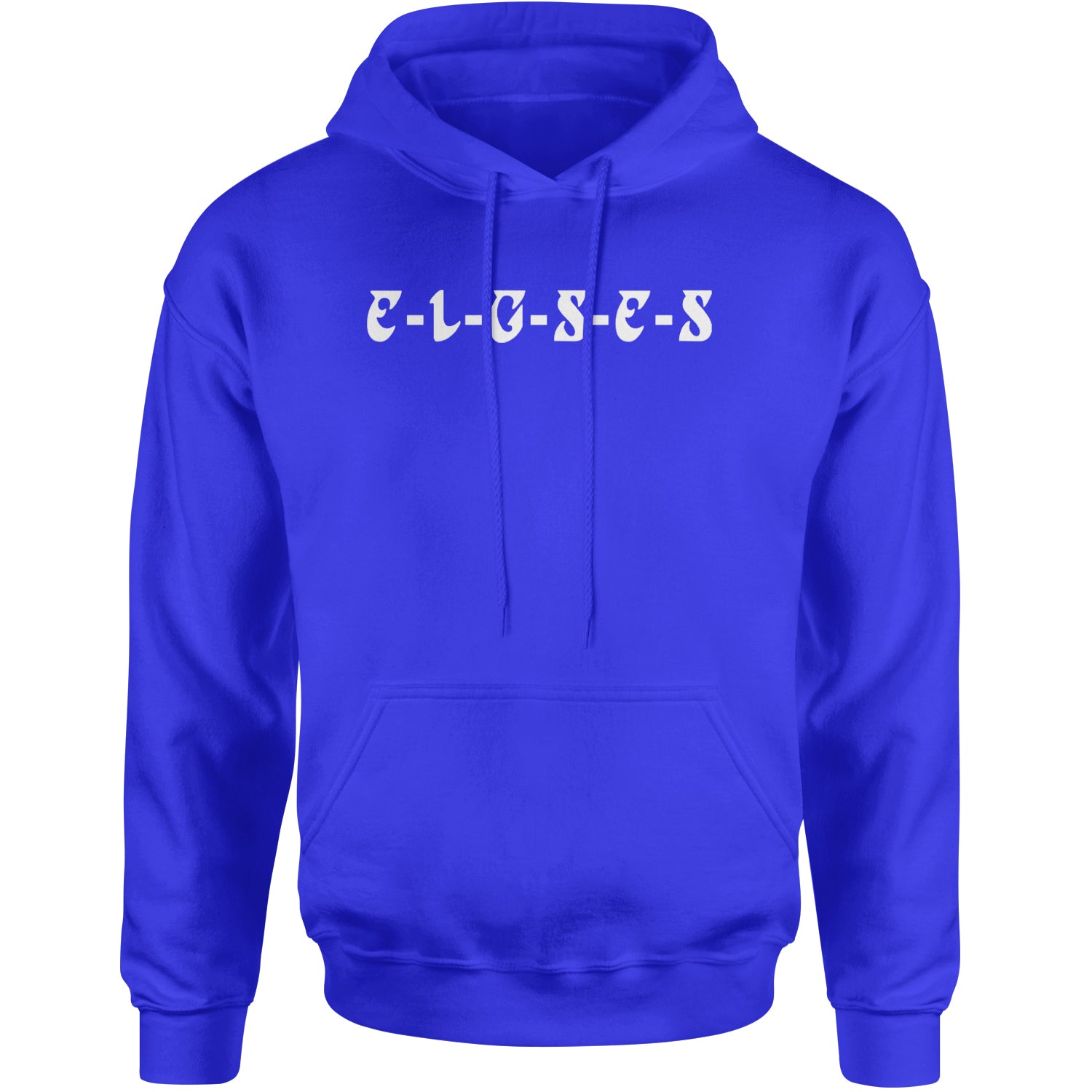 E-L-G-S-E-S Eagles Chant Adult Hoodie Sweatshirt Royal Blue