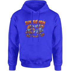 67 Lava Lightning Six Seven Meme Adult Hoodie Sweatshirt Royal Blue
