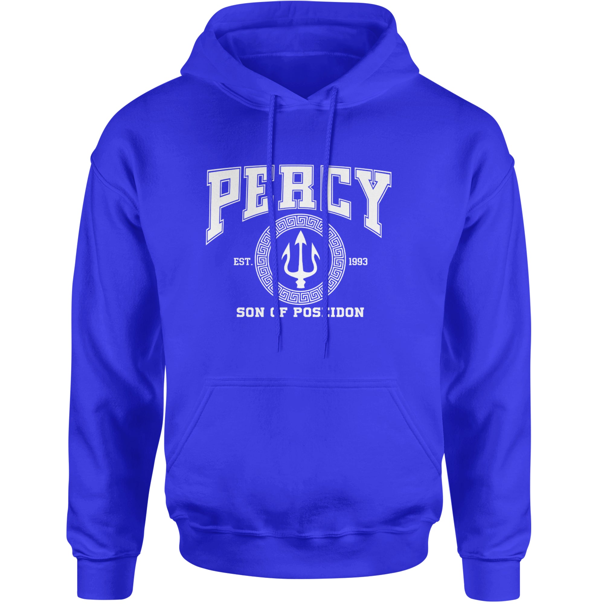 Percy Son Of Poseidon Sea God Adult Hoodie Sweatshirt Royal Blue