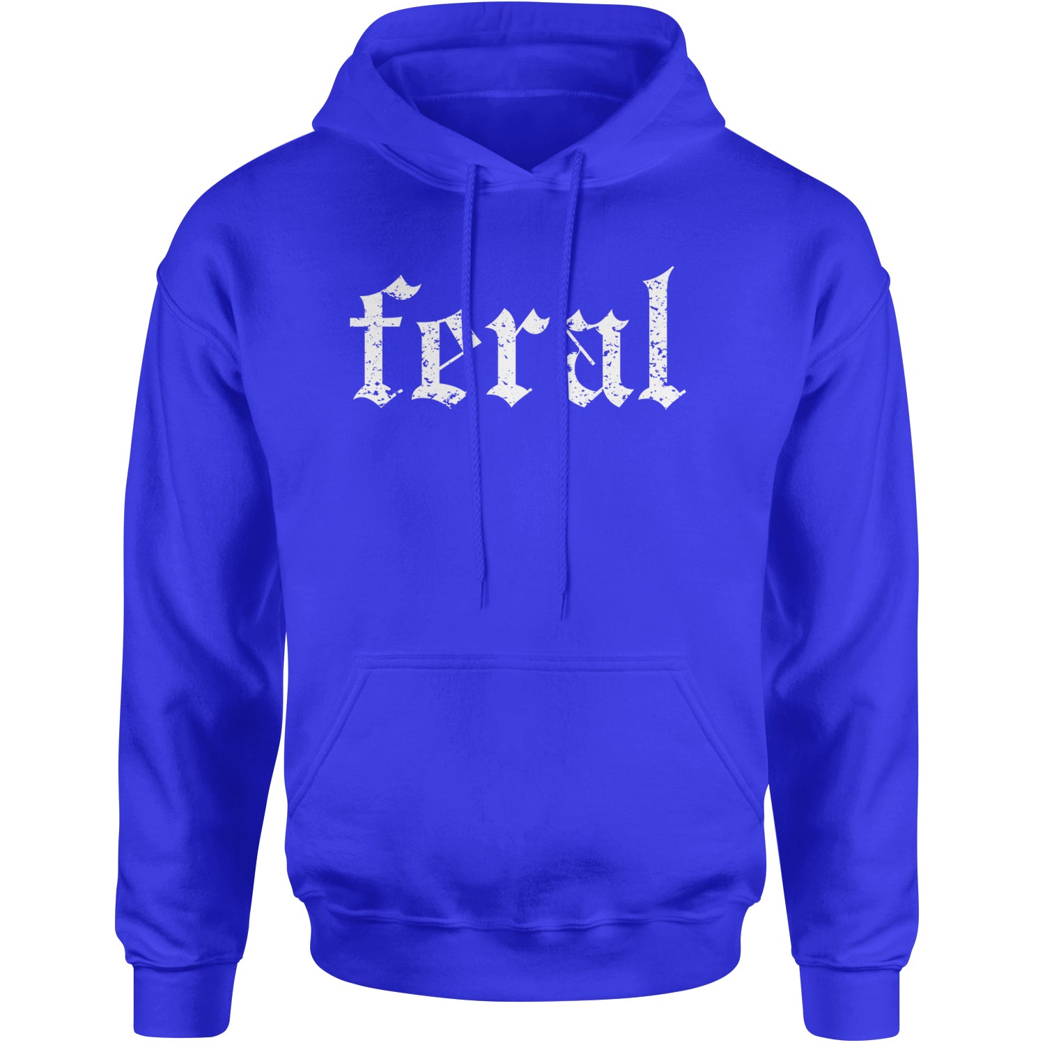 Feral Club Rat Festival Rave EDM Adult Hoodie Sweatshirt Royal Blue