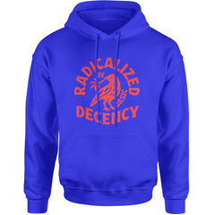 Radicalized by Basic Decency Dove Protest Statement Adult Hoodie Sweatshirt Royal Blue