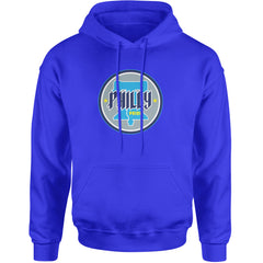 Philly Pride Liberty Bell Adult Hoodie Sweatshirt Royal Blue