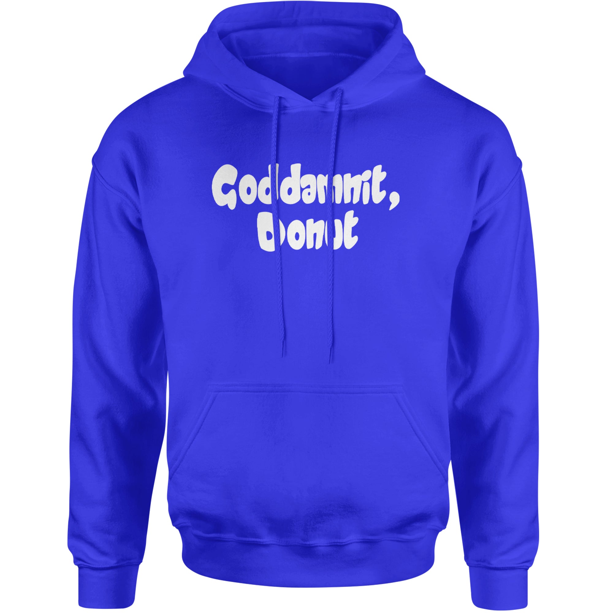 Godd-mnit, Donut Carl Adult Hoodie Sweatshirt Royal Blue