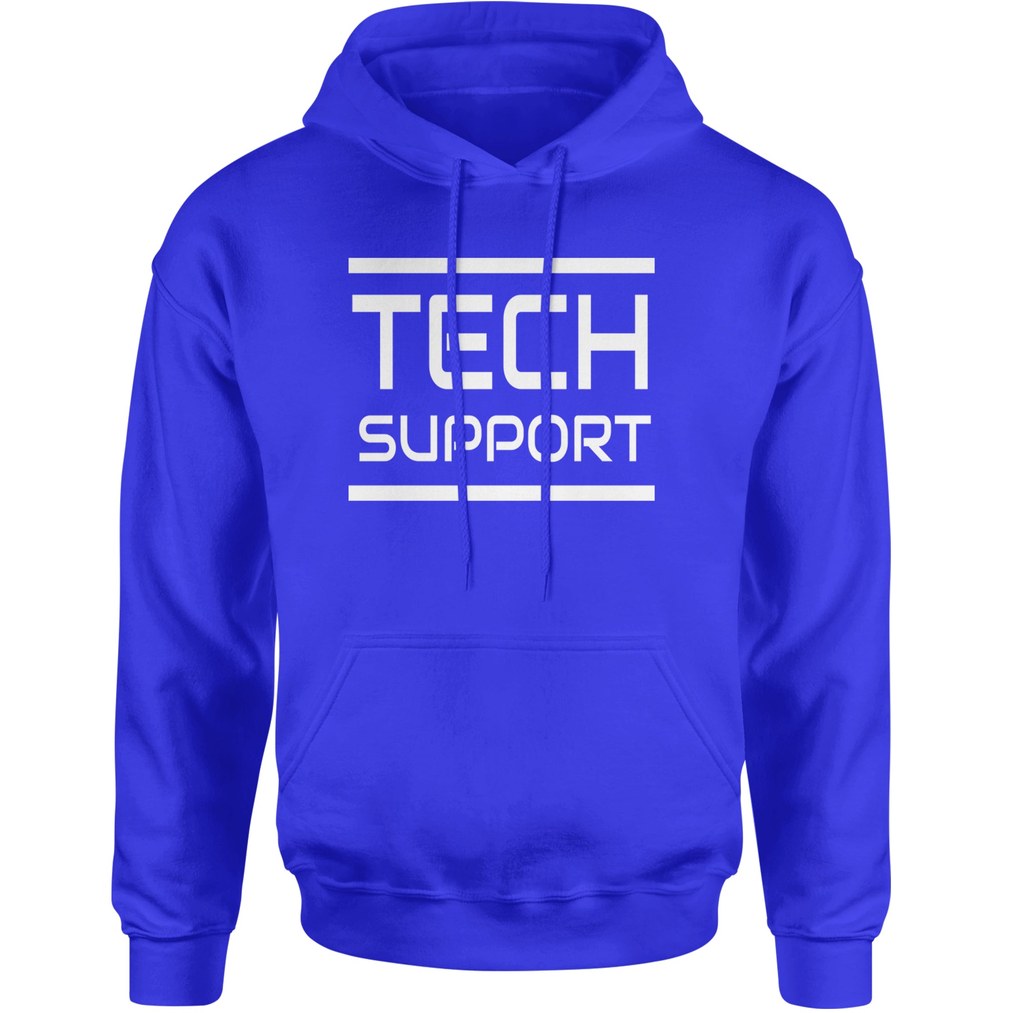 Tech Support Technologist IT Adult Hoodie Sweatshirt Royal Blue