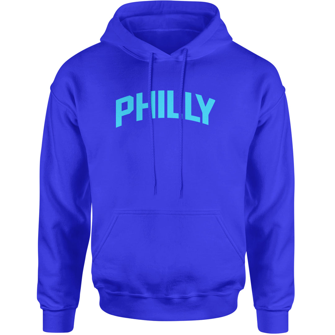 Philly Philadelphia Pride Adult Hoodie Sweatshirt Royal Blue