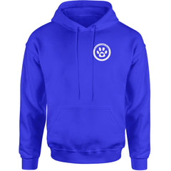TLC To Love a Canine Dog Rescue White Adult Hoodie Sweatshirt Royal Blue