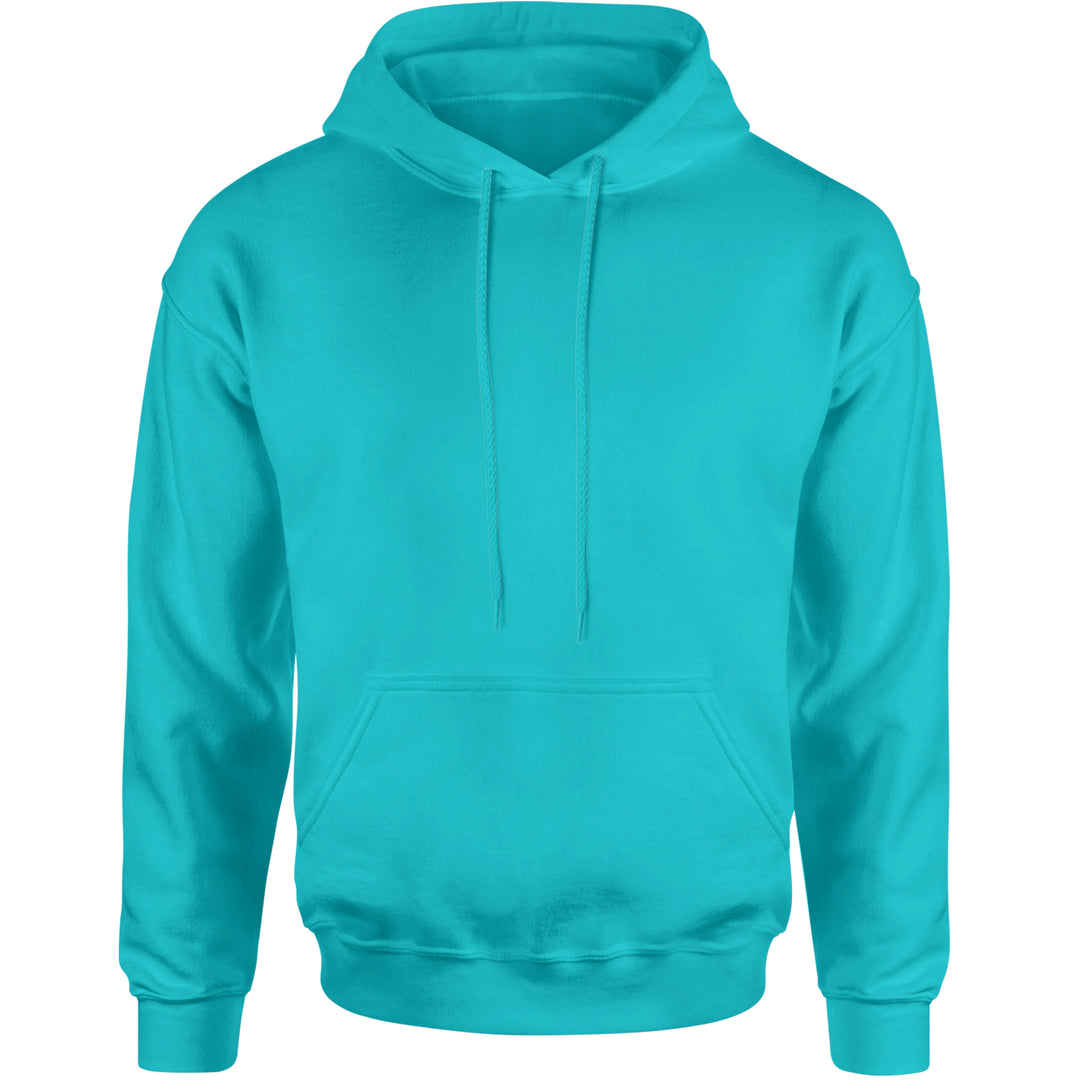 Basics - Pure &amp; Simple Blank Apparel Adult Hoodie Sweatshirt Teal