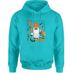 Life of a Showghoul Halloween Showgirl Vibes Adult Hoodie Sweatshirt Teal